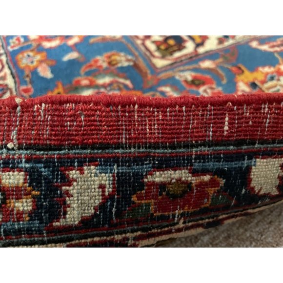 Vintage Handwoven Fine Persian Rug Ispahan 184”x125” Carpet - Picture 5 of 6